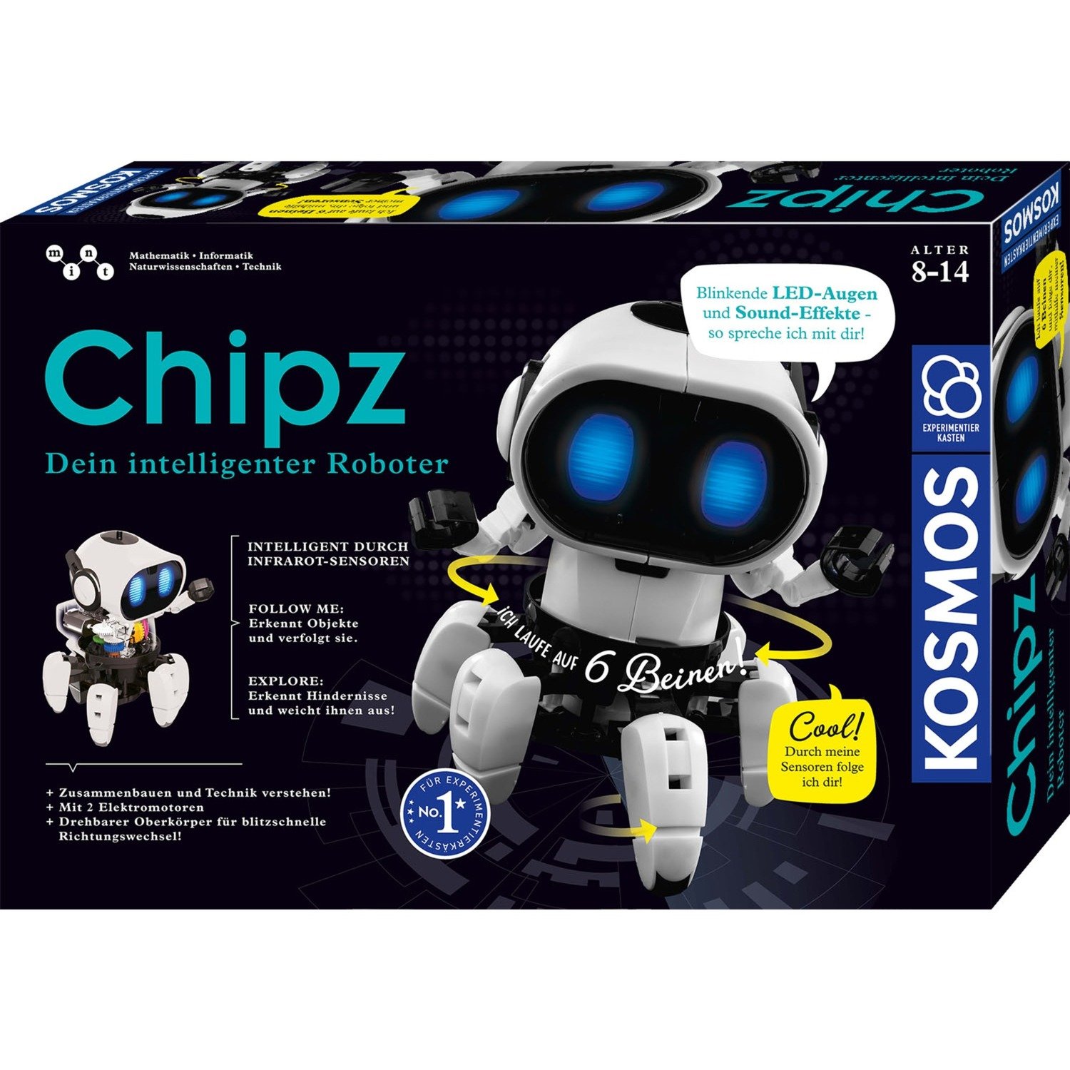 Chipz - Dein intelligenter Roboter, Experimentierkasten von Kosmos