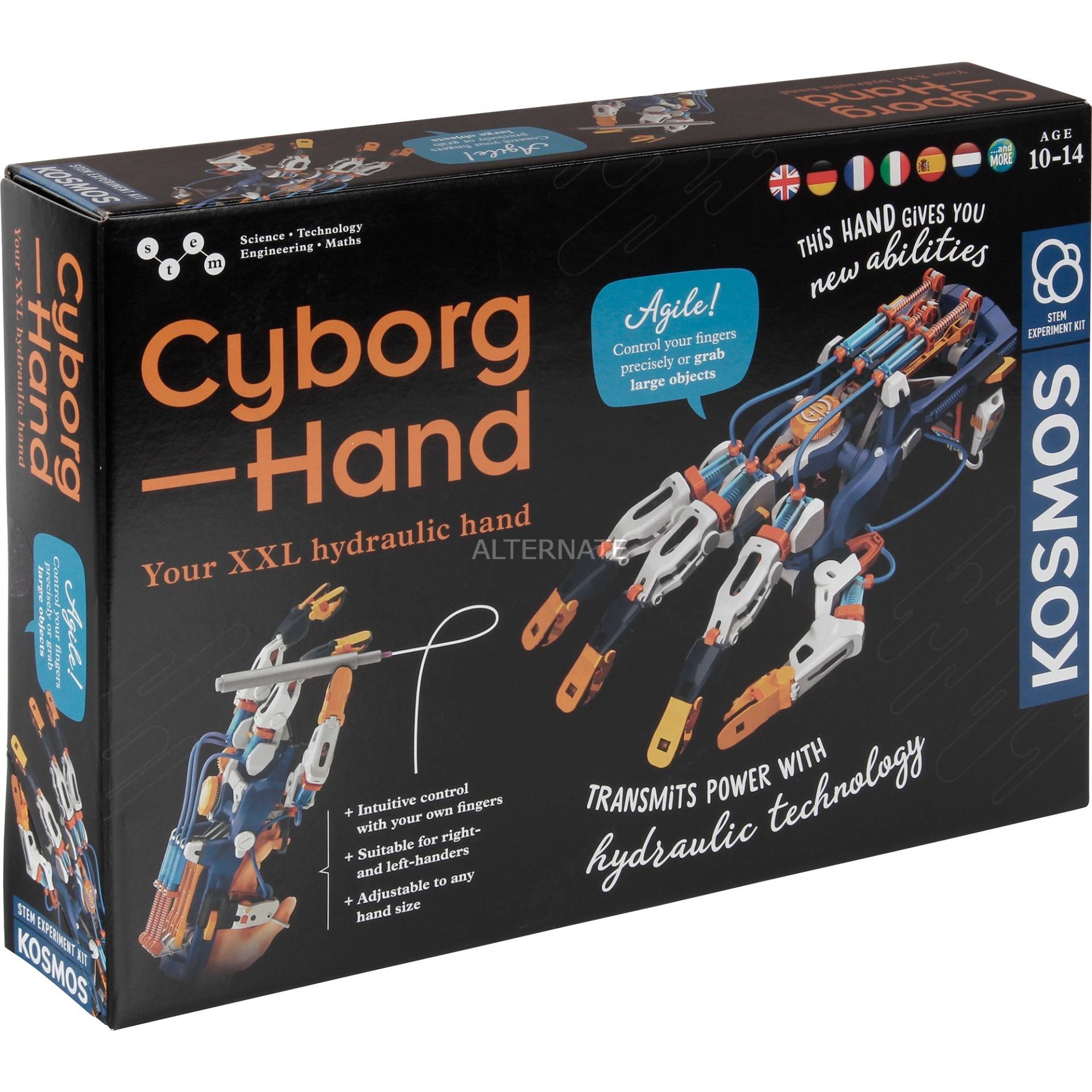Cyborg-Hand 12L, Experimentierkasten von Kosmos