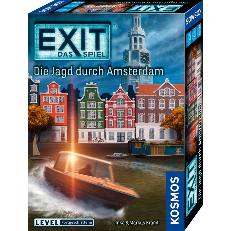EXIT - Das Spiel: Die Jagd durch Amsterdam, Partyspiel von Kosmos