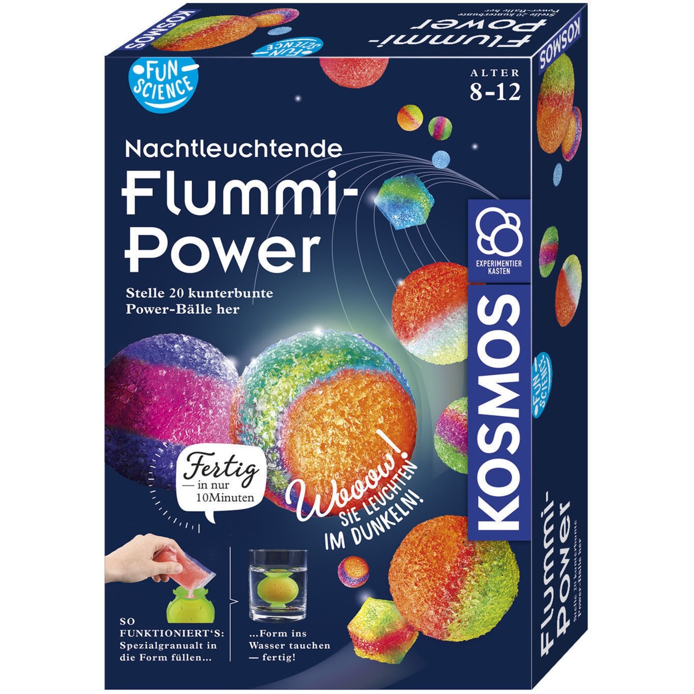Fun Science Nachtleuchtende Flummi-Power, Experimentierkasten von Kosmos