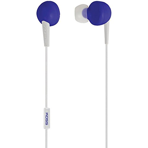 KOSS 181040 KEB6i In-Ear-Kopfhörer mit Mikrofon, Blau von Koss
