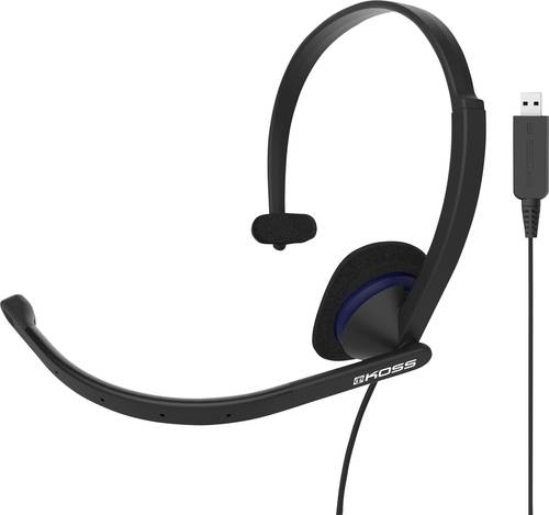 KOSS CS195 Computer On Ear Headset kabelgebunden Schwarz Mikrofon-Rauschunterdrückung von Koss