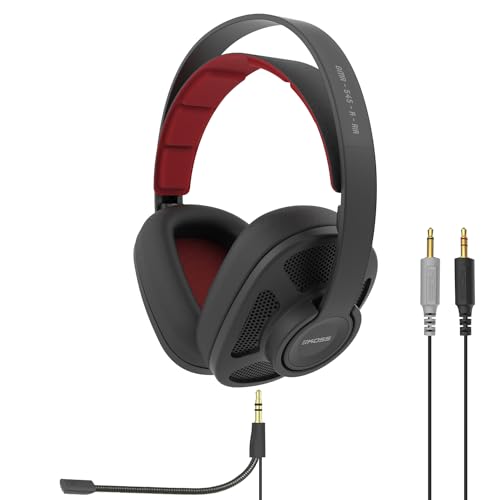 Koss GMR545A AIR Over-Ear-Gaming-Kopfhörer mit offener Rückseite, abnehmbares Boom-Mikrofon, ultraleichtes und langlebiges Design, Schwarz und Rot Koss GMR545A AIR Over-Ear-Gaming-Kopfhörer mit offener Rückseite, abnehmbares Boom-Mikrofon, ultraleichtes und langlebiges Design, Schwarz und Rot von Koss