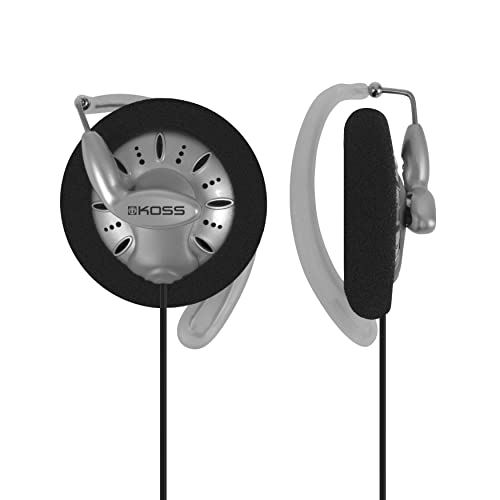 Koss KSC75 Stereo Kopfhörer mit Ohrclip für iPod, iPhone, MP3 und Smartphone - Schwarz/Silber von Koss