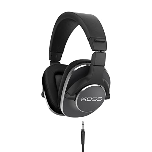 Koss Pro 4S Dynamischer Studio Kopfhörer mit Drehbaren Ohrmuscheln aus Memory-Foam Kompatibel mit iPhones, Android Smartphones, iPads, Tablets und MP3 Geräten - Schwarz von Koss