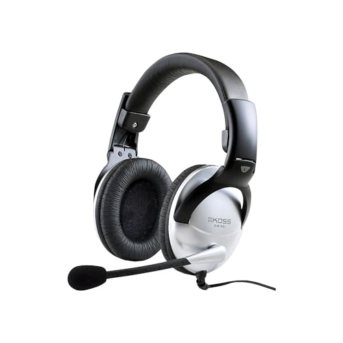 Koss Universal SB45 Over-Ear Gaming Headset Kopfhörer mit Mikrofon - Silber Koss Universal SB45 Over-Ear Gaming Headset Kopfhörer mit Mikrofon - Silber von Koss