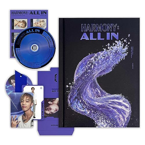 P1Harmony - 6th Mini Album [HARMONY : ALL IN] (FLOW IN Ver.) Cover + Booklet + CD + Standing Photo Card + LOGO Tag + Photo Stamp + Special Photo Card + Selfie Photo card + 3 Extra Photocards von KotiSIG