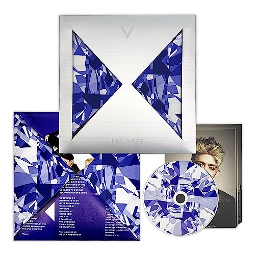SEVENTEEN - 1th Mini Album [17 CARAT] (Re-release) Lyric Poster + CD + Photocard + 2 Pin Button Badges + 4 Extra Photocards von KotiSIG