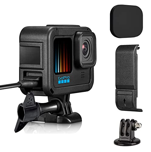 Kourpar Skelettrahmen für GoPro Hero12 11 10 9 Kamerahalterung Die Rahmen kompatibel mit Go Pro Hero11 Hero10 Hero 12 Schwarz Gehäuse Gehäuse Käfighalter Gerahmte Helden mit Akku-Tür-Objektivabdeckung Kourpar Skelettrahmen für GoPro Hero12 11 10 9 Kamerahalterung Die Rahmen kompatibel mit Go Pro Hero11 Hero10 Hero 12 Schwarz Gehäuse Gehäuse Käfighalter Gerahmte Helden mit Akku-Tür-Objektivabdeckung von Kourpar