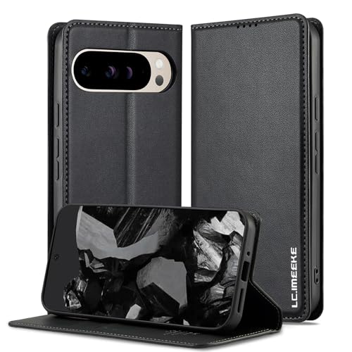 Kowauri Schutzhülle für Google Pixel 9 Pro XL, PU-Leder, Brieftaschen-Klapphülle für Damen und Herren, mit Kartenhalter, Ständer, Magnetverschluss, stoßfest, Schutzhülle für Google Pixel 9 Pro XL von Kowauri