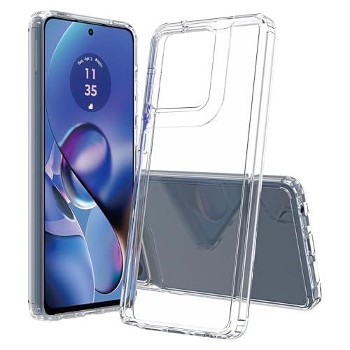 Kowauri Schutzhülle für Moto G Stylus 5G 2025, kristallklar, harte Rückseite aus Polycarbonat, transparent, schlank, TPU, stoßfest, Schutzhülle für Motorola Moto G Stylus 5G 2025 (SlimClear) von Kowauri
