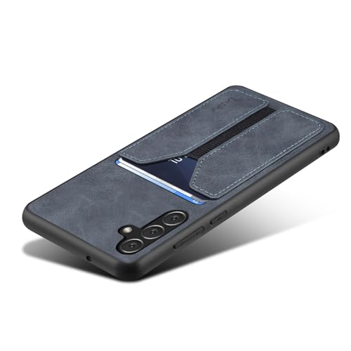 Kowauri Schutzhülle für Samsung Galaxy S24, PU-Leder, Brieftaschen-Schutzhülle mit Kreditkartenschlitz, ultradünne Schutzhülle für Samsung Galaxy S24 (Grau) von Kowauri