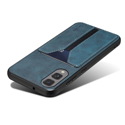 Kowauri Schutzhülle für Samsung Galaxy S25 Edge, nicht passend für S25/S25 Plus/S25 Ultra], PU-Leder, Brieftaschen-Schutzhülle mit Kreditkartenschlitz, ultradünne Schutzhülle für Galaxy S25 Edge, Blau von Kowauri