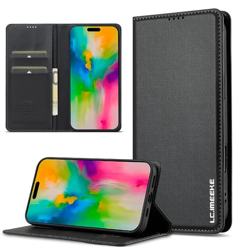 Kowauri Schutzhülle für iPhone 16 Pro, PU-Leder, Brieftaschen-Klapphülle für Damen und Herren, mit Kartenhalter, Ständer, Magnetverschluss, stoßfest, Schutzhülle für iPhone 16 Pro 6,3 Zoll (16 cm) Kowauri Schutzhülle für iPhone 16 Pro, PU-Leder, Brieftaschen-Klapphülle für Damen und Herren, mit Kartenhalter, Ständer, Magnetverschluss, stoßfest, Schutzhülle für iPhone 16 Pro 6,3 Zoll (16 cm) von Kowauri