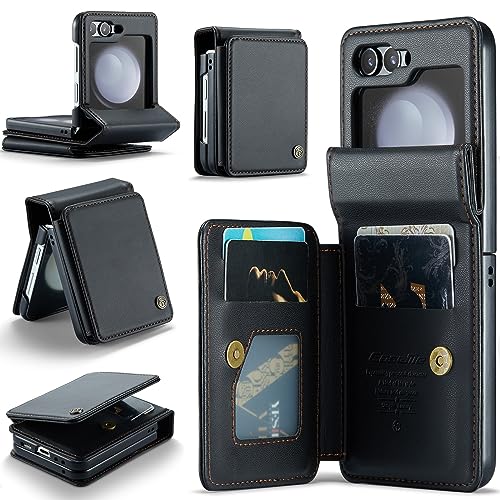 Kowauri Schutzhülle für Samsung Galaxy Z Flip 5 mit Kartenhalter, Galaxy Z Flip 5, PU-Leder, Brieftaschenhülle mit RFID-blockierendem Kartenschlitz, Magnetverschluss, stoßfeste Schutzhülle für Damen Kowauri Schutzhülle für Samsung Galaxy Z Flip 5 mit Kartenhalter, Galaxy Z Flip 5, PU-Leder, Brieftaschenhülle mit RFID-blockierendem Kartenschlitz, Magnetverschluss, stoßfeste Schutzhülle für Damen von Kowauri