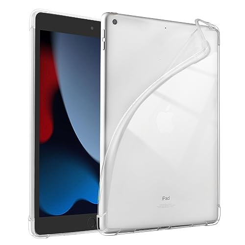 Koze Hülle für iPad 9. 8. 7. Generation 10,2 Zoll (2021/2020/2019), Ultradünne Durchsichtige Schutzhülle, Silikonhülle TPU Transparent Case Klaren Rückseite Cover für iPad 9 8 7 (Transparent) von Koze