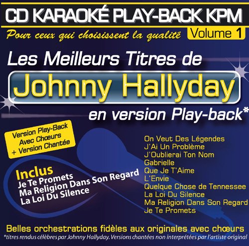 CD KARAOKE PLAY-BACK KPM VOL.01 "Johnny Hallyday" von Kpm Pro