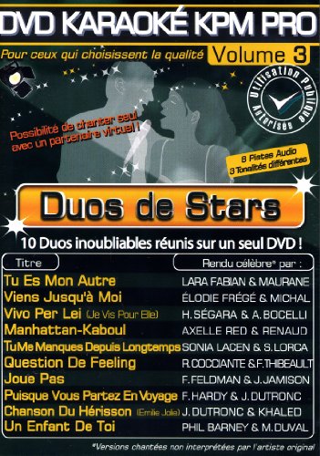 Karaoke Pro Vol.03b « Duos de Stars » [DVD-AUDIO] von Kpm