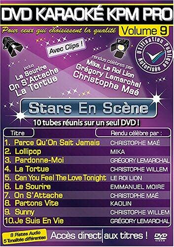 Karaoke Pro Vol.09 « Stars en Scène » [DVD-AUDIO] von Kpm