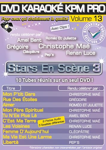 Karaoke Pro Vol.13 « Stars en Scène 3 » [DVD-AUDIO] von Kpm