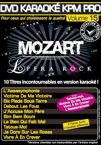 Karaoke Pro Vol.15 « Mozart l'Opéra Rock » [DVD-AUDIO] von Kpm