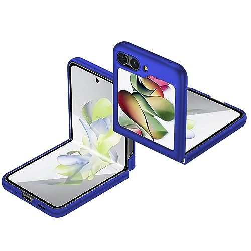 Kqimi Hülle für Samsung Galaxy Z Flip5 Ultradünne Leichte Matt Handyhülle Einfache Stoßfeste Kratzfeste Ganzkörper Schutzhüllen kompatibel mit Galaxy Z Flip 5 5G (6.7'') 2023 (Blau) von Kqimi