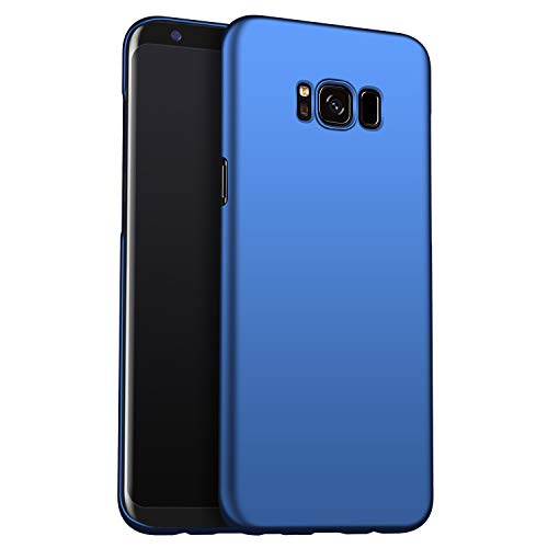 Kqimi Hülle fürSamsung Galaxy S8+ Ultradünne Leichte Matt Handyhülle Einfache Stoßfeste Kratzfeste Ganzkörper Hülle kompatibel mitSamsung Galaxy S8 Plus (6.2'') 2017 (Blau) von Kqimi