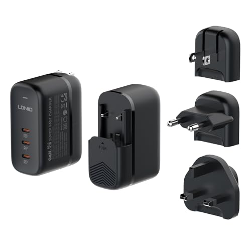 Kraftline 65W Schnellladegerät USB-C, Schnelllade-Adapter 3 Ports Schnelllade-Gerät,1x Schnellladegerät 3X Aufsätze, Passend für iPhone 16 Pro Max, Galaxy S24 Ultra, MacBook Air Pro M1/M2/M3/M4 Kraftline 65W Schnellladegerät USB-C, Schnelllade-Adapter 3 Ports Schnelllade-Gerät,1x Schnellladegerät 3X Aufsätze, Passend für iPhone 16 Pro Max, Galaxy S24 Ultra, MacBook Air Pro M1/M2/M3/M4 von Kraftline