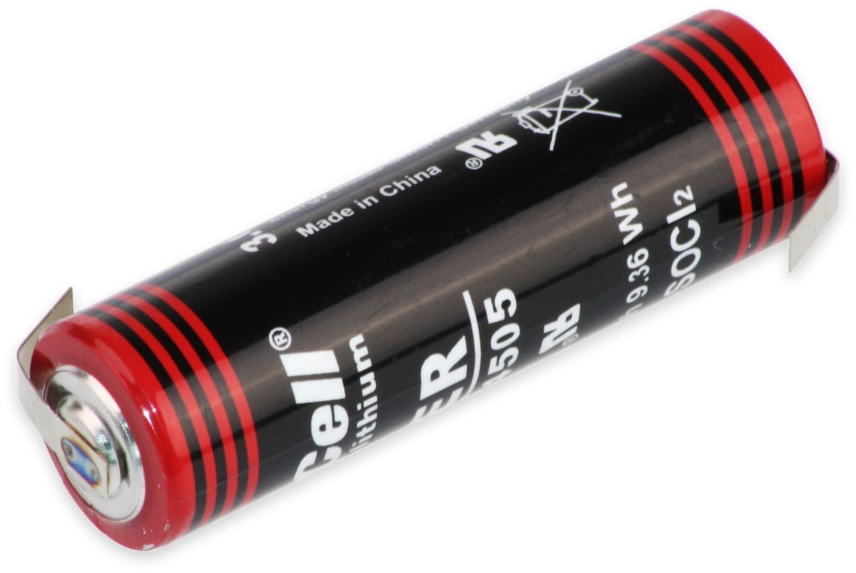 KRAFTMAX Lithium-Batterie LS14500, AA, mit Z-Lötfahne, 3,6 V-, 2400 mAh KRAFTMAX Lithium-Batterie LS14500, AA, mit Z-Lötfahne, 3,6 V-, 2400 mAh von Kraftmax