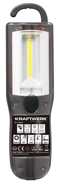 Kraftwerk Led Handlampe Compac T 230, Wiederaufladbar von Kraftwerk