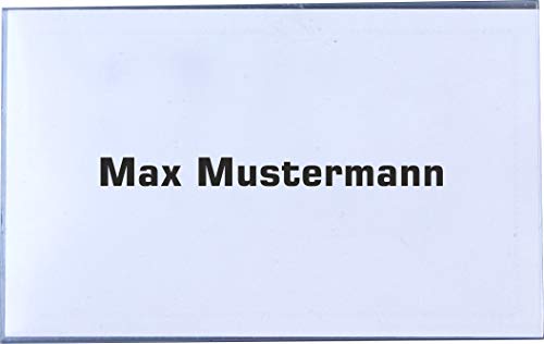 20 Stück Namensschilder im Format 90 x 57 mm mit Magnet mit Blanko-Karton-Einlagen auf DIN A4 Bogen von Kranholdt