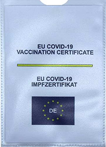 Einsteckhülle Schutzhülle für EU-Impfzertifikat - Pack a 2 Stück von Kranholdt