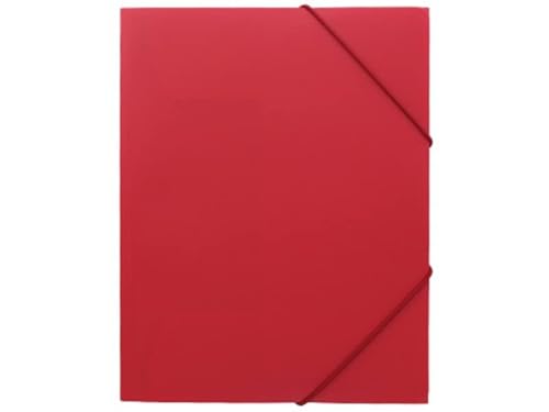 Nachhaltiger Eckspanner A4 aus Post-Consumer-Recycling PP - 1 Stück (Rot) von Kranholdt