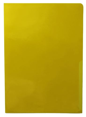 Sichthüllen A4 PP-Folie premium extra stark 160 my glatt transparent gelb - 100 Stück von Kranholdt