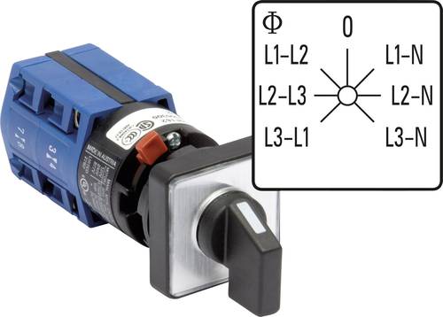 Kraus & Naimer CG4.A007.FS2.F785 Voltmeter Umschalter 10A Grau, Schwarz 1St. von Kraus & Naimer