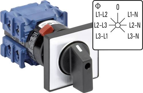 Kraus & Naimer CH10.A007.FT2.F785 Voltmeter Umschalter 360° Grau, Schwarz 1St. von Kraus & Naimer