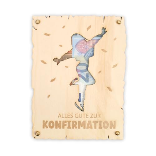Kreative Feder 3D Glückwunsch-Karte „Alles Gute zur Konfirmation“ aus Holz für Mädchen – Holzkarte für Geldgeschenke; Größe ca. 14,6 x 19,7cm (Konfirmation Mädchen) von Kreative Feder