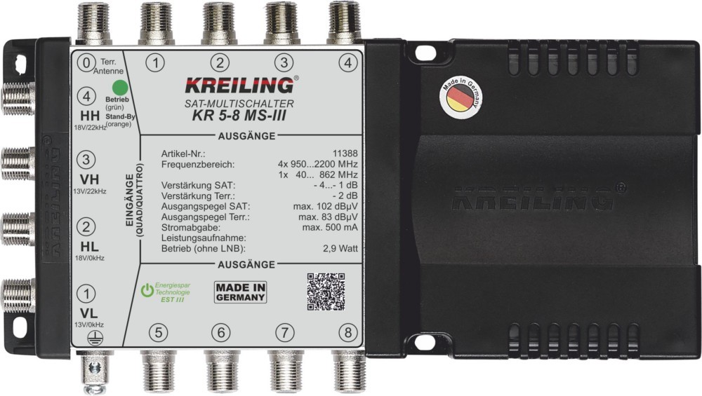 Kreiling Tech. Multischalter Stand alone KR 5-8 MS-III 11388 von Kreiling Tech.