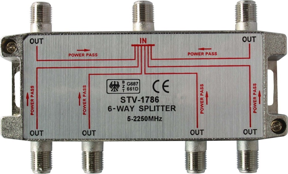 Kreiling Tech. SAT-Verteiler 6-fach STV 1786 11103 Kreiling Tech. SAT-Verteiler 6-fach STV 1786 11103 von Kreiling Tech.
