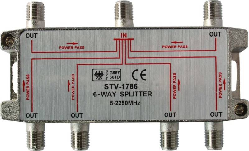 Kreiling Tech. SAT-Verteiler 6-fach STV 1786 11103 von Kreiling Tech.