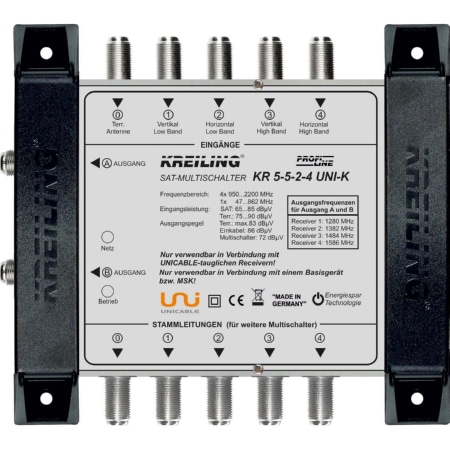KR 5-5-2-4 UNI-K - Unicable Multischalter kask,1UNI Ausg.4Rec KR 5-5-2-4 UNI-K KR 5-5-2-4 UNI-K - Unicable Multischalter kask,1UNI Ausg.4Rec KR 5-5-2-4 UNI-K von Kreiling