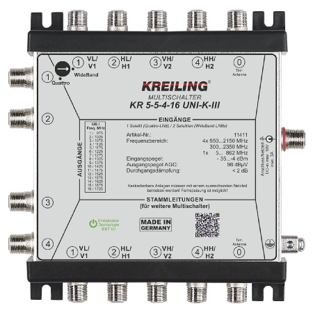 KR 5-5-4-16UNI-K-III - Unicable Multischalter 4 Ausg.16 User KR 5-5-4-16UNI-K-III KR 5-5-4-16UNI-K-III - Unicable Multischalter 4 Ausg.16 User KR 5-5-4-16UNI-K-III von Kreiling