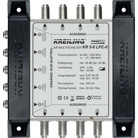 KR 5-8 LPC-II  - Multischalter 4+1 terr.pass.LTE KR 5-8 LPC-II von Kreiling