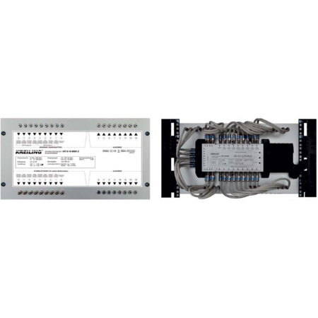 KR 9-4 MSK-Z  - Multischalter kaskadierbar 8+1Eing.4Teil.19Zoll KR 9-4 MSK-Z von Kreiling