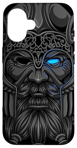 Hülle für iPhone 16 Göttervater Odin - Wikinger Rabengott - Nordischer Gott von Krieger des Nordens Outfit