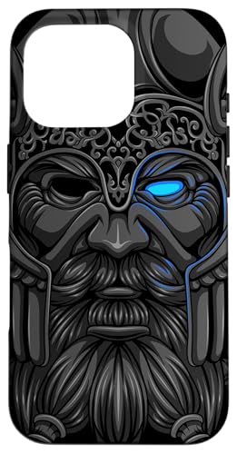 Hülle für iPhone 16 Pro Göttervater Odin - Wikinger Rabengott - Nordischer Gott von Krieger des Nordens Outfit
