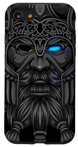 Hülle für iPhone SE (2020) / 7 / 8 Göttervater Odin - Wikinger Rabengott - Nordischer Gott von Krieger des Nordens Outfit