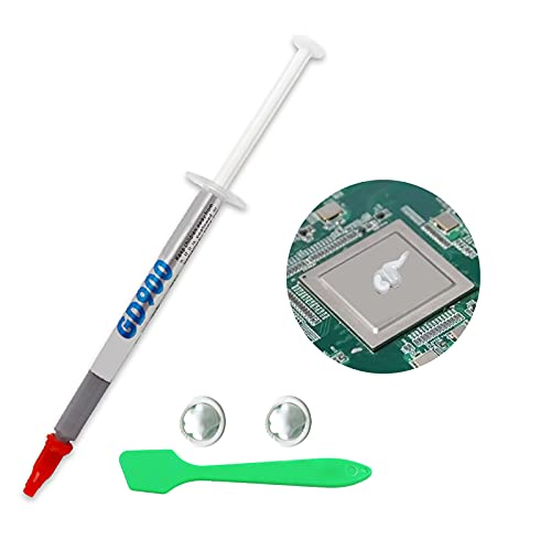 Kripyery 3 Stück Kühlkörper Wärmeleitpaste – CPU Wärmeleitpaste Kühlkörper für IC/Prozessor/CPU/alle Kühler, 4,8WM-K Kohlenstoffbasierte Hochleistungs-Thermo-Schnittstellen-Material, CPU Vergangenheit von Kripyery