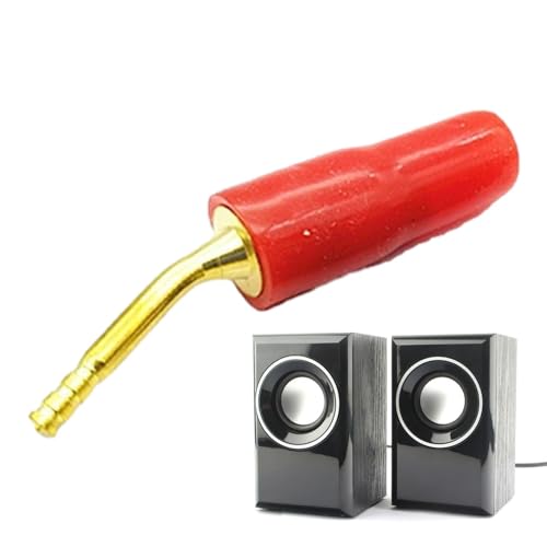 Krmoau Bananenstecker, Lautsprecherstecker Pin 2MM Bananenstecker-Anschlüsse, Bananenstecker-Anschlüsse, schweißfreier, langlebiger Bananen-Audiostecker für Heimkino, Wandplatte, Verstärker Krmoau Bananenstecker, Lautsprecherstecker Pin 2MM Bananenstecker-Anschlüsse, Bananenstecker-Anschlüsse, schweißfreier, langlebiger Bananen-Audiostecker für Heimkino, Wandplatte, Verstärker von Krmoau