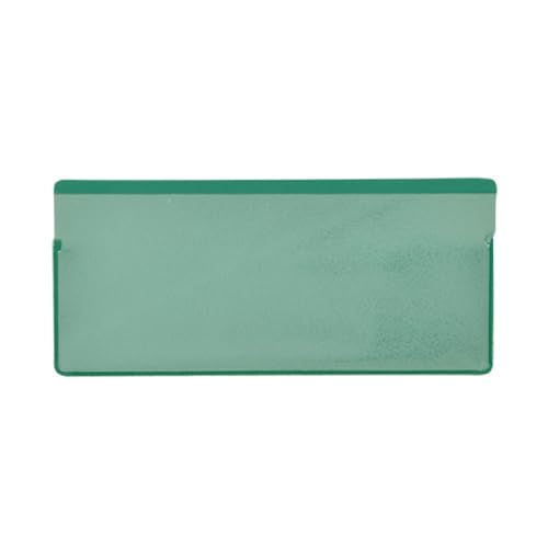 Etikettentaschen - magnetisch, 100 x 60 mm, grün,mit 1 Magnetstreifen, 25 Stück von Krog